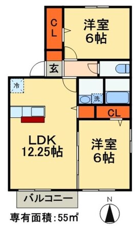 セントアンドリュースの物件間取画像